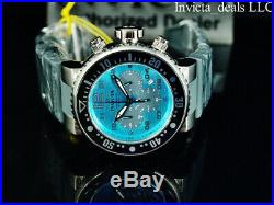 Invicta Men's 52mm Pro Diver Ocean Voyager Chronograph Ocean Blue Dial SS Watch