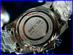 Invicta Men's 52mm Pro Diver SCUBA Chrono BLUE FIBER GLASS DIAL Gold 2Tone Watch