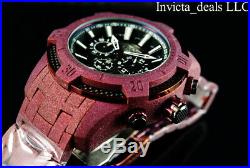 Invicta Men's 52mm Pro Diver Scuba Chronograph SANDBLASTED Burgundy Finish Watch