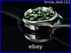 Invicta Men's 52mm RUSSIAN DIVER Automatic Luminous Genuine Leather Strap Watch