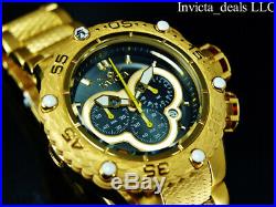 Invicta Men's 52mm Subaqua Noma VI Chronograph Black Dial 18K Gold Plated Watch