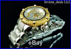 Invicta Men's 52mm Subaqua Noma VI Chronograph Silver Dial Gold Tone SS Watch