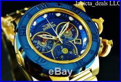 Invicta Men's 52mm Subaqua SEA DRAGON Swiss Chronograph Blue & Gold Tone Watch