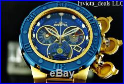 Invicta Men's 52mm Subaqua SEA DRAGON Swiss Chronograph Blue & Gold Tone Watch