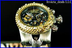 Invicta Men's 52mm VENOM SUBAQUA DRAGON SCALES Swiss Chrono Gold Dial SS Watch