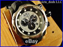 Invicta Men's 52mm VENOM Sea Dragon Swiss Chronograph Silver Twine Dial SS Watch
