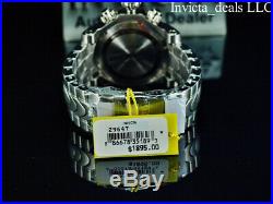 Invicta Men's 52mm VENOM Swiss Z60 Chronograph ABALONE DIAL Silver Tone SS Watch