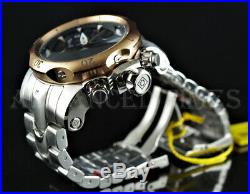 Invicta Men's 52mm Venom Chronograph Abalone Dial Silver SS Bracelet Watch NEW