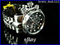 Invicta Men's 52mm Venom Swiss Chronograph Black Dial High Polished Silver Watch