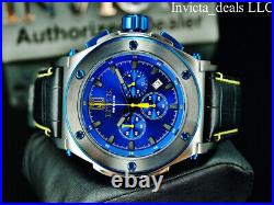 Invicta Men's 53mm JT Chronograph BLUE DIAL Limited Edition Blue/Yellow SS Watch
