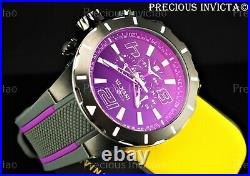 Invicta Men's 53mm S1 Rally TURBO RADAR Quartz Chrono Tinted Purple Dial Watch
