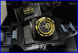 Invicta Men's 54mm RESERVE BOLT SWISS Quartz Chronograph Black/Yellow SS Watch