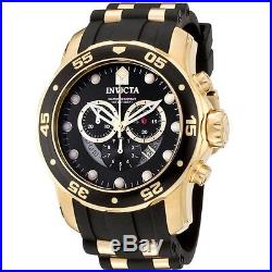 Invicta Men's 6981 Pro Diver Collection Chronograph Black and Gold Watch