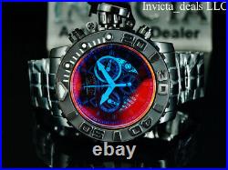 Invicta Men's 70mm SEA HUNTER Swiss Chronograph TINTED CRYSTAL Black Tone Watch