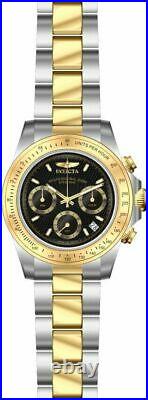 Invicta Men's 9224 Speedway Chronograph Gold And Steel Watch $495 MSRP 39mm