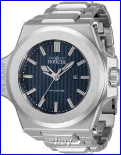 Invicta Men's Akula Blue 58mm Dial Stainless Steel Bracelet Quartz Watch