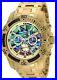 Invicta Men's Analog Quartz Gold Color Stainless Steel Strap Wrist 25094 Watch