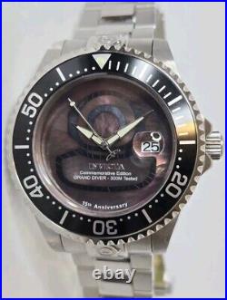 Invicta Men's Automatic Grand Diver Watch Brown Dial 47mm 30655