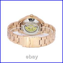 Invicta Men's Automatic Watch Pro Diver Rose Gold Case Black Dial Bracelet 40490