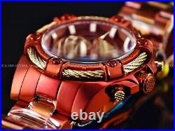 Invicta Men's Bolt 52mm Red Dial Chronograph Quartz Red Bracelet Watch 40772