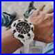 Invicta Men's Bolt Black Dial Chronograph Quartz 48mm White Silicone Band Watch