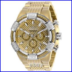 Invicta Men's Bolt Chronograph 51mm Two Tone Stainless Steel Gold Dial Watch
