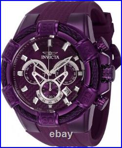 Invicta Men's Bolt Chronograph Purple Rubber Strap Watch 40663 ($995 MSRP)