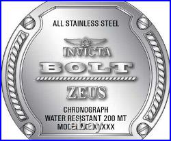 Invicta Men's Bolt Zeus Magnum 31553 Gunmetal Dial Stainless Steel Quartz Watch