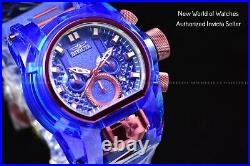 Invicta Men's Bolt Zeus Magnum 52mm Burgundy Blue Dial Chronograph Watch 39474
