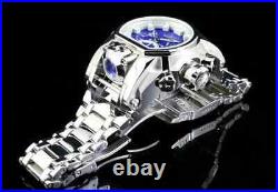 Invicta Men's Bolt Zeus Magnum Blue Dial Chronograph Quartz 52mm Steel GMT Watch