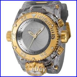 Invicta Men's Bolt Zeus Magnum Silver Dial Shutter Silicone Quartz Watch 43113