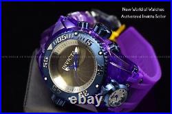 Invicta Men's Bolt Zeus Magnum Watch Shutter Silver Dial Chronograph 52mm Purple