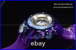 Invicta Men's Bolt Zeus Magnum Watch Shutter Silver Dial Chronograph 52mm Purple
