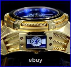 Invicta Men's Bolt Zeus Tria Blue Dial Chronograph Gold Plated Watch 56mm