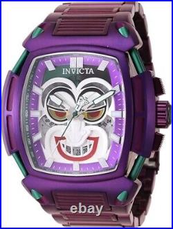 Invicta Men's DC Comics 53mm Stainless Steel Quartz Watch, Purple