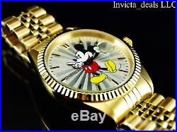 Invicta Men's Disney 43mm Mickey Mouse Limited Edition 18K Gold Plated SS Watch