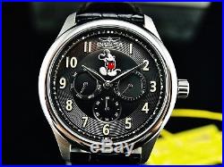 Invicta Men's Disney 43mm Mickey Mouse Limited Edition Black Dial Leather Watch