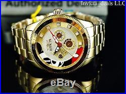 Invicta Men's Disney 44mm Mickey Mouse Limited Edition 18K Gold Plated SS Watch