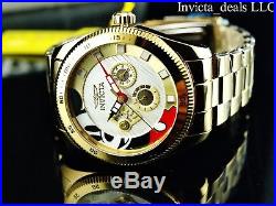 Invicta Men's Disney 44mm Mickey Mouse Limited Edition 18K Gold Plated SS Watch