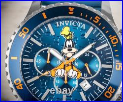 Invicta Men's Disney Goofy Blue Dial Chronograph Quartz Silicone Watch