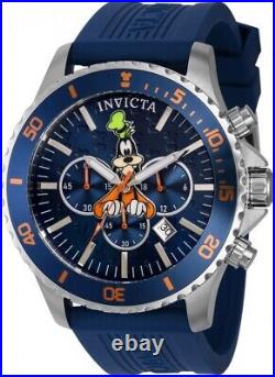 Invicta Men's Disney Goofy Blue Dial Chronograph Quartz Silicone Watch