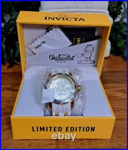 Invicta Men's Garfield Limited Edition Watch Quartz #25156 Case 48 mm Gold White