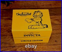 Invicta Men's Garfield Limited Edition Watch Quartz #25156 Case 48 mm Gold White