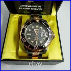 Invicta Men's Grand Pro Diver Black Dial Automatic 2 Tone Stainless Steel Watch