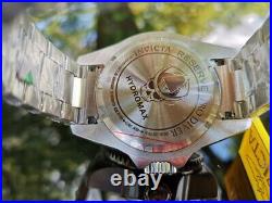 Invicta Men's Hydromax 52mm Silver Dial GMT Stainless Steel Bracelet Swiss Watch