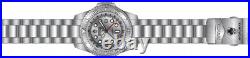 Invicta Men's Hydromax 52mm Silver Dial GMT Stainless Steel Bracelet Swiss Watch