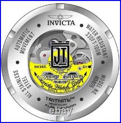 Invicta Men's Jason Taylor Gold Blue Dial Automatic 54mm Stainless Steel Watch