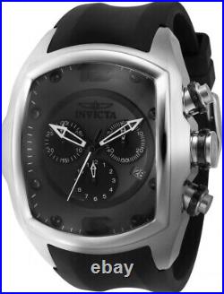 Invicta Men's Lupah Black Dial Chronograph Silicone Swiss Quartz Watch 43638