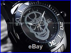 Invicta Men's Lupah Diver Skull Limited Edition Automatic Black IP SS Watch