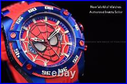 Invicta Men's Marvel Spiderman Chronograph Red Blue Dial 52mm Quartz Watch
